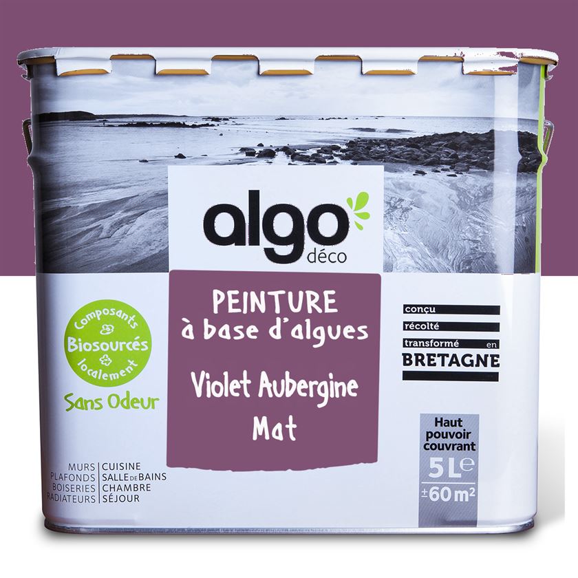 Peinture écologique Algo - Violet Aubergine